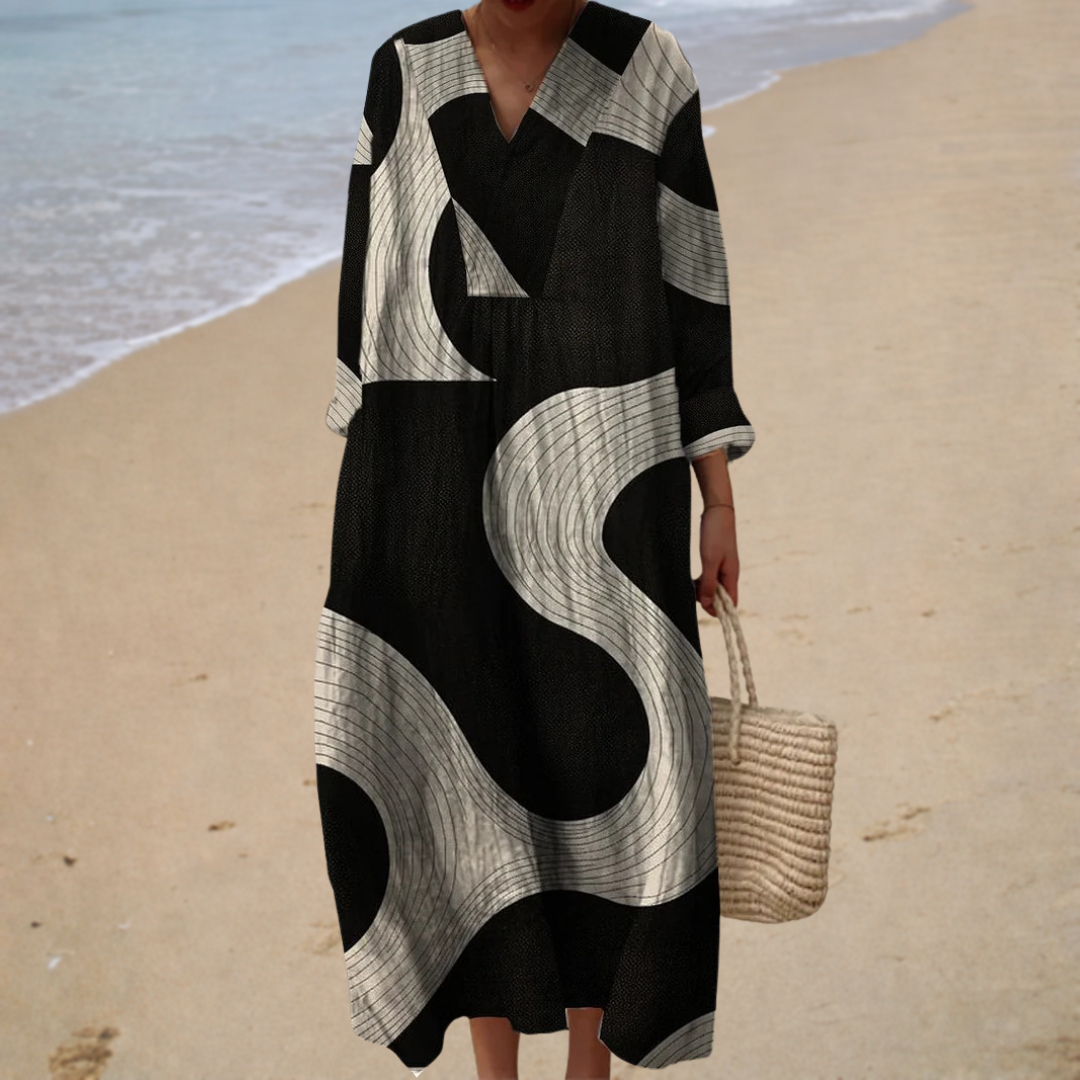 Summer Printed Dress that Enhances