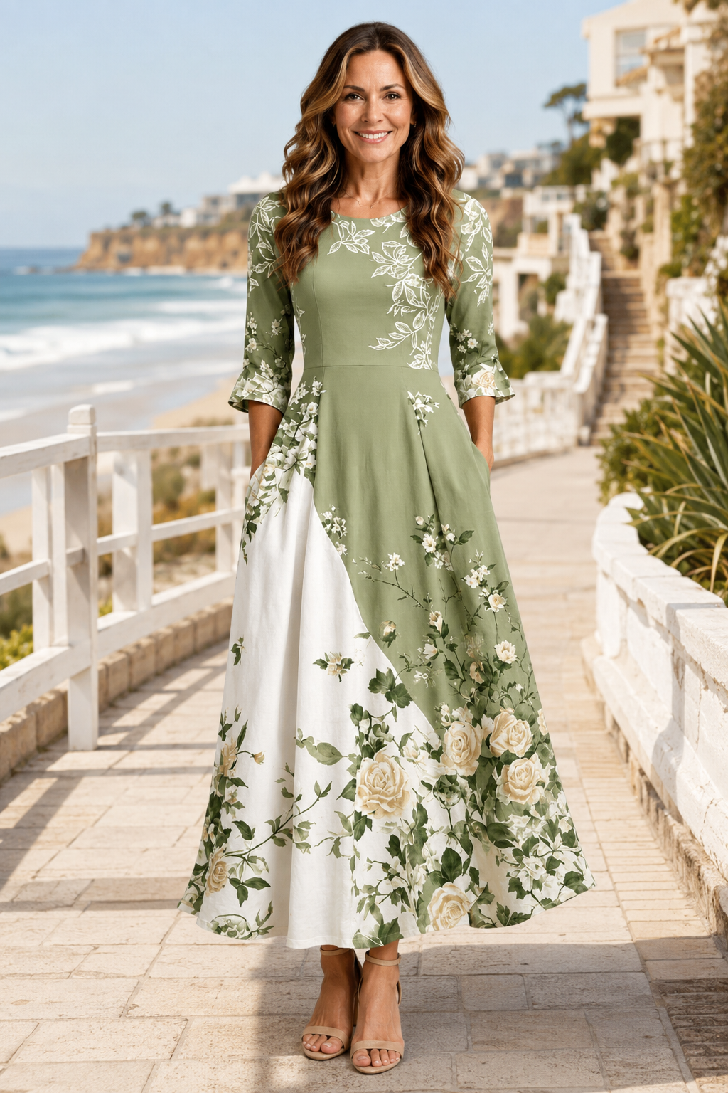 Vivienne-Botanical Maxi Dress