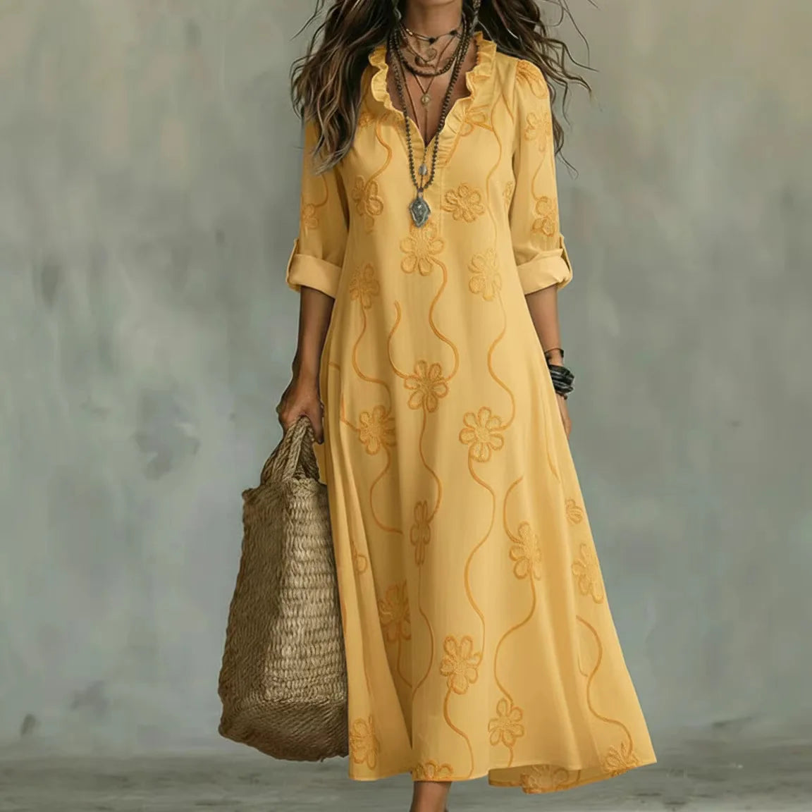 Aveline™ | Shaping Floral Summer Dress