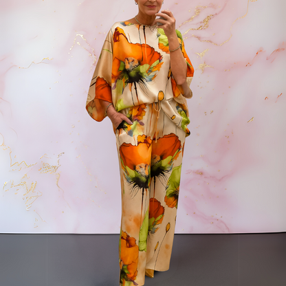 Maelora™ | Two-Piece Satin Set for Women