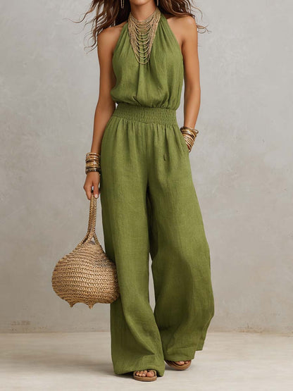 Corvina™ | Elegant Halter Neck Jumpsuit
