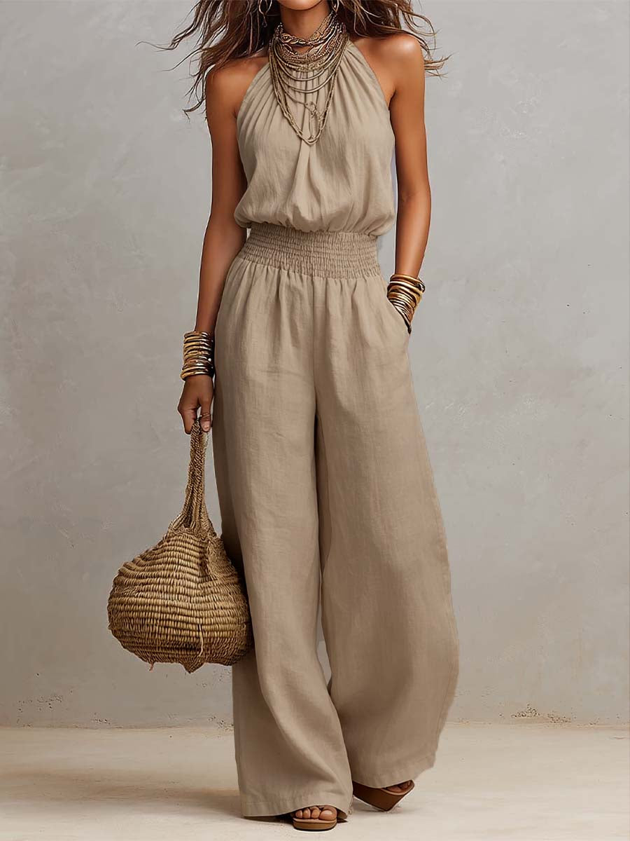 Corvina™ | Elegant Halter Neck Jumpsuit