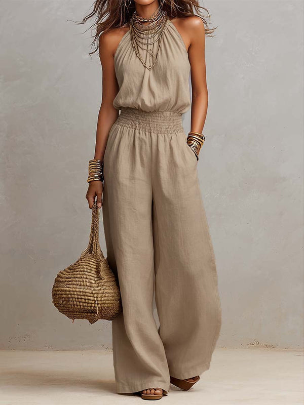 Corvina™ | Elegant Halter Neck Jumpsuit