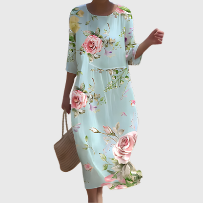 Fluid, chic, and comfortable long dress
