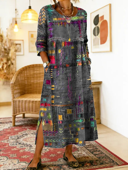 Beth - Artisan Patchwork Maxi Dress