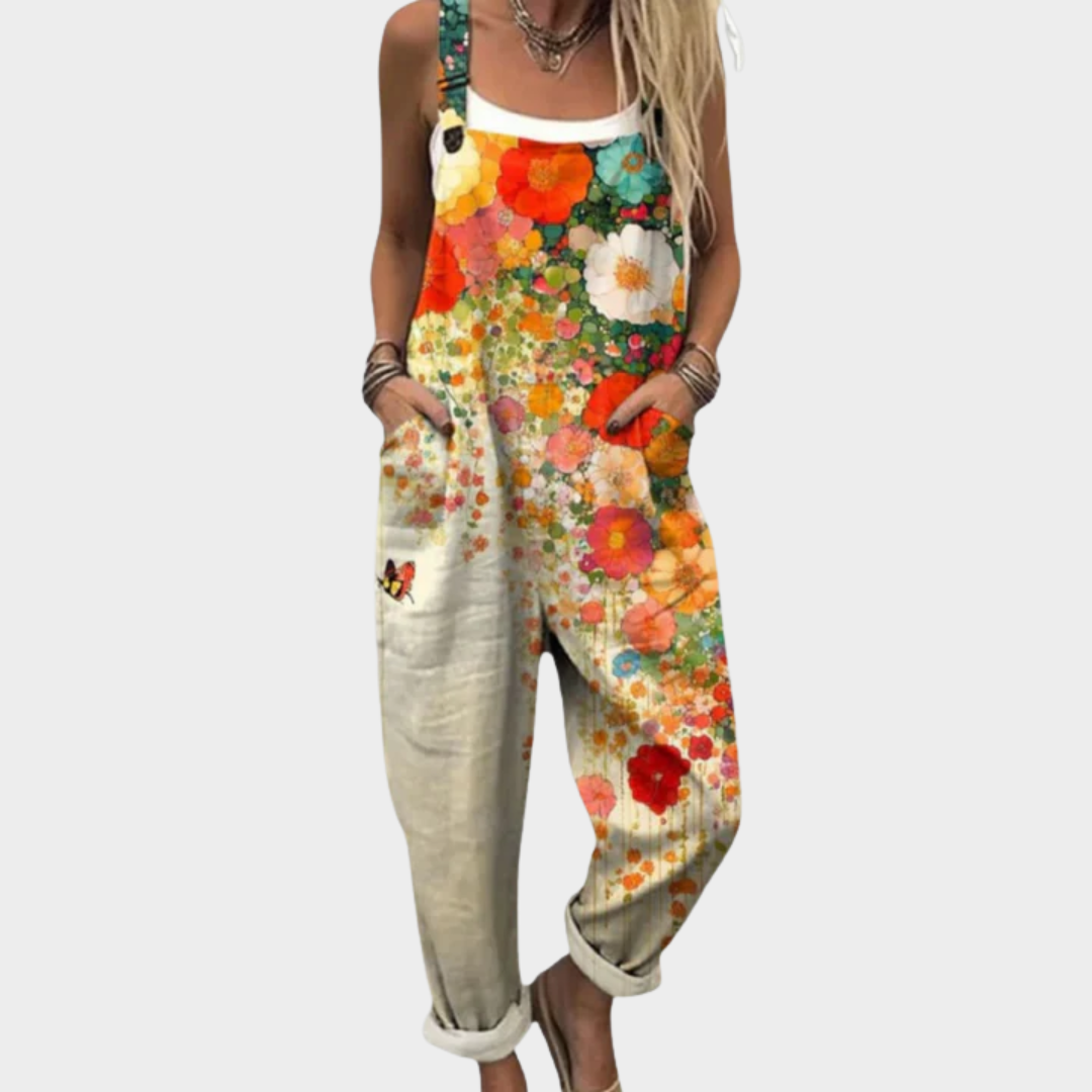 Marta - Work Jumpsuit with Print