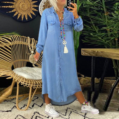 Adeline | Denim Shirt Dress