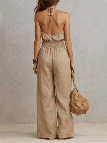 Corvina™ | Elegant Halter Neck Jumpsuit