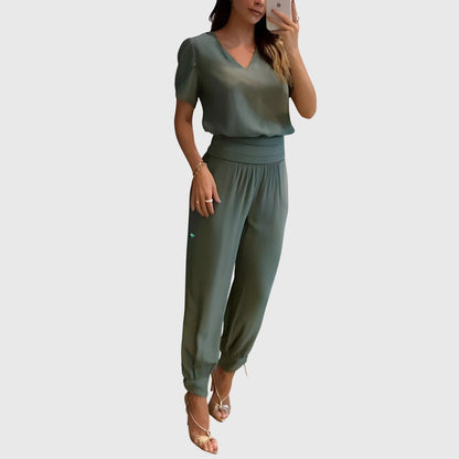 Jennifer™ | Trendy blouse and trousers set