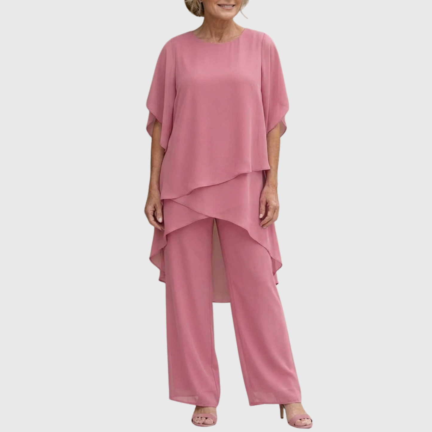 Linda | Set with Draping Palazzo Trousers