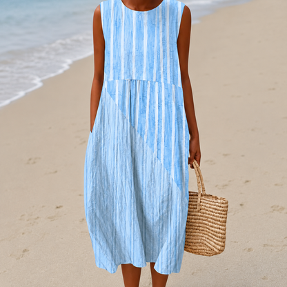 Nora™ | Airy Tummy-Flattering Floral Midi Dress