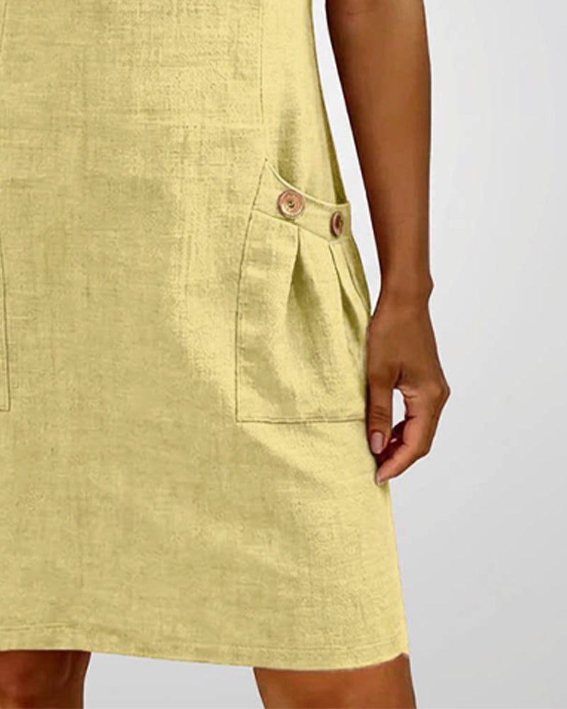 Aisley™ | Cotton Dress with Zip Closure