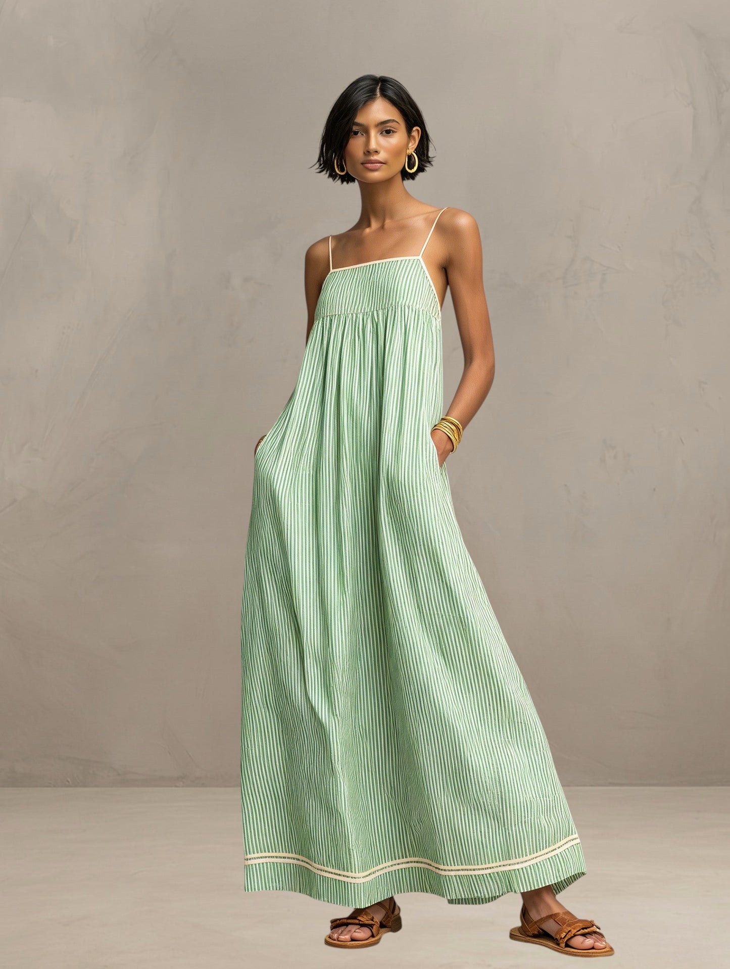 Aurelyn™ | Riviera Stripe Maxi Dress