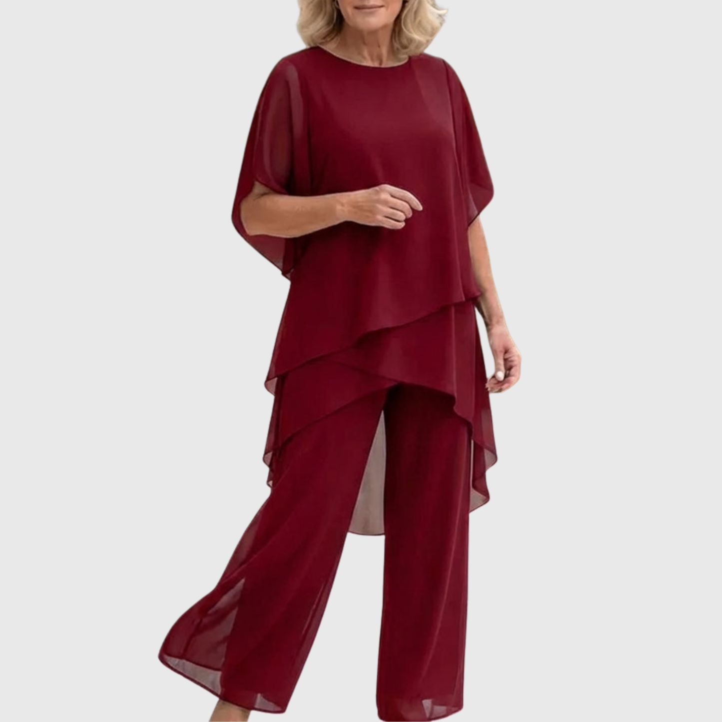 Linda | Set with Draping Palazzo Trousers
