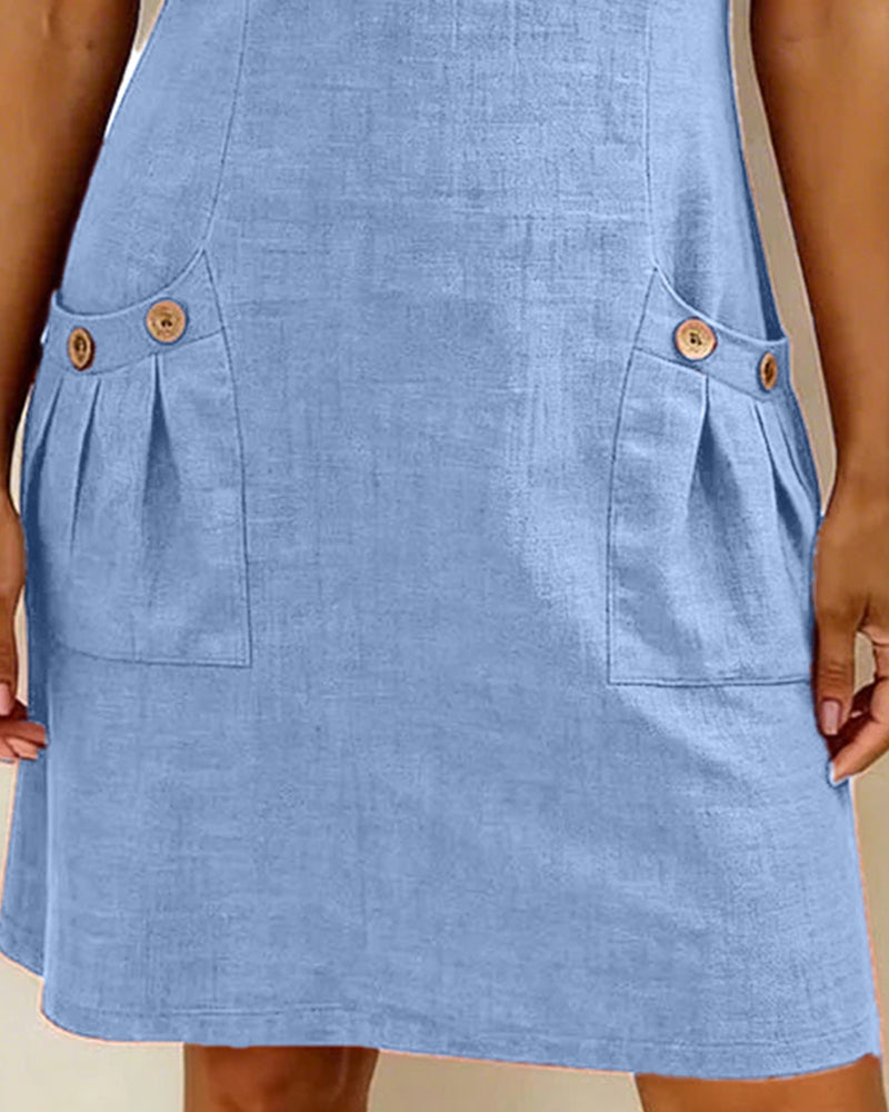 Aisley™ | Cotton Dress with Zip Closure