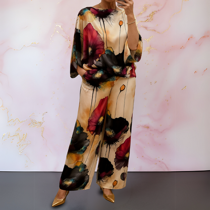 Maelora™ | Two-Piece Satin Set for Women