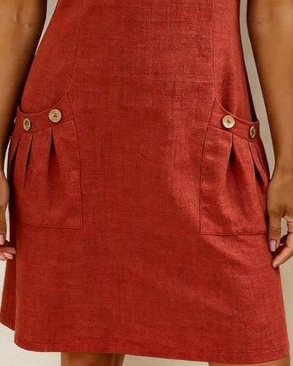 Aisley™ | Cotton Dress with Zip Closure