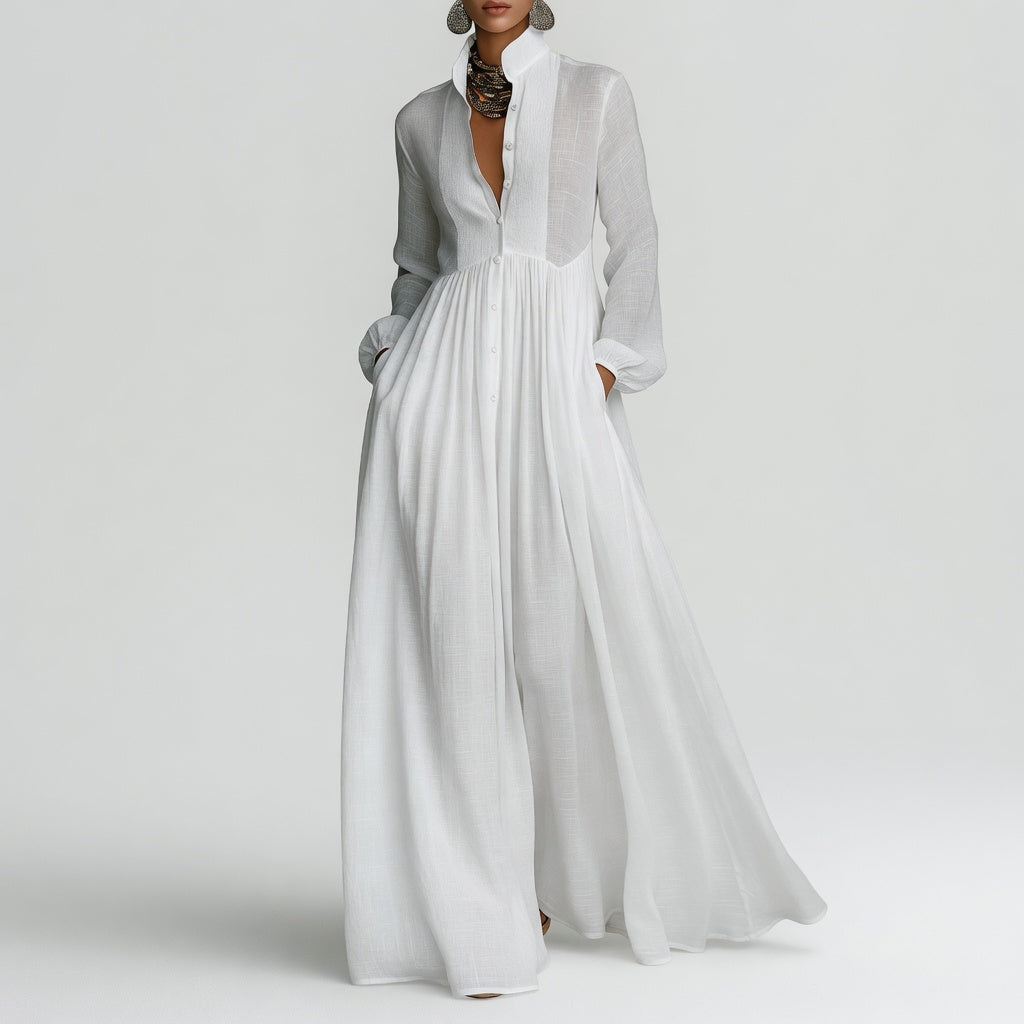 Élisa™ — Refined Minimalist Maxi Dress