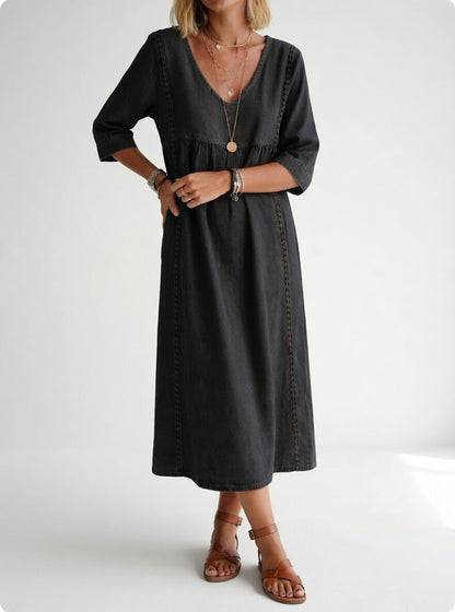Lioréa™ — Elegant Casual Fluid Midi Dress