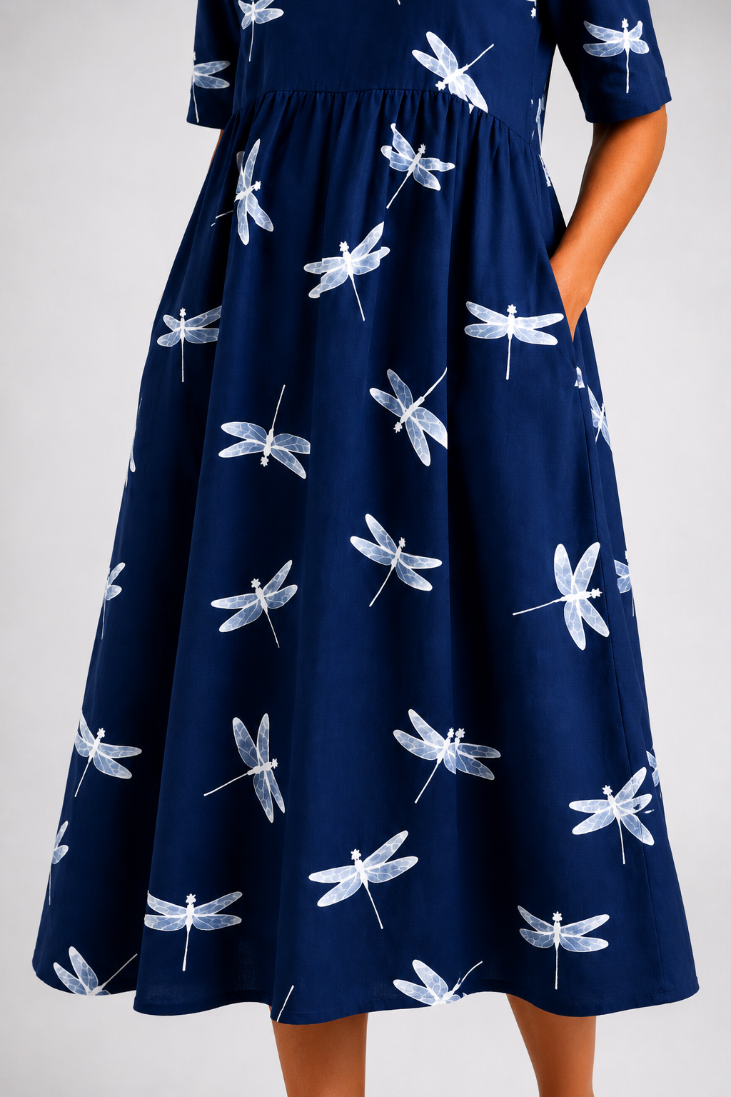 Evelina-Dragonfly Midi Dress