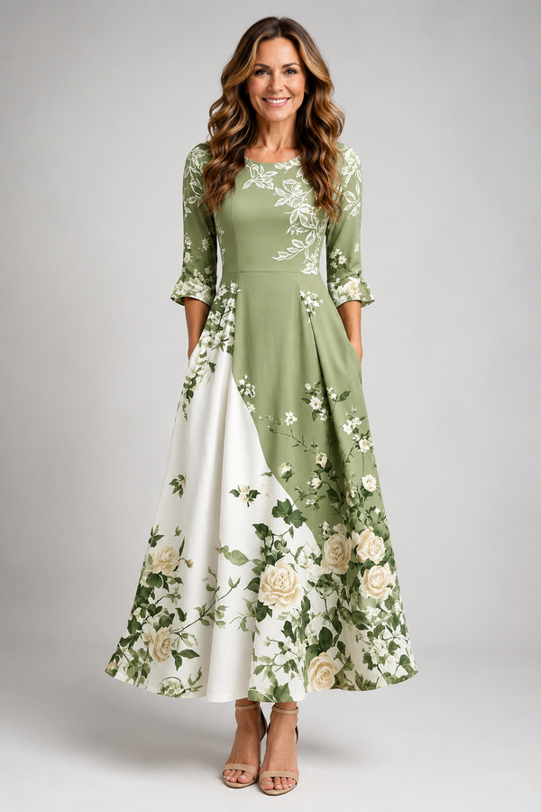 Vivienne-Botanical Maxi Dress