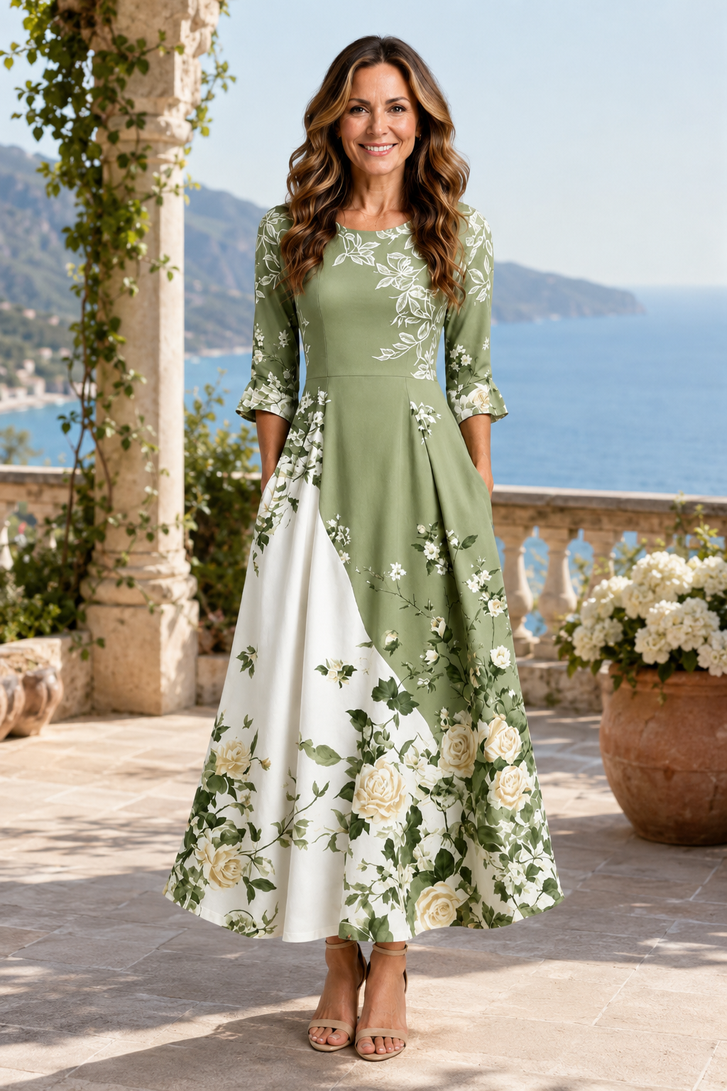 Vivienne-Botanical Maxi Dress
