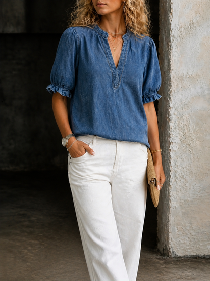 Ashley | Vintage V-Neck Essential