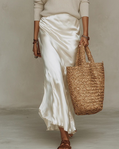 Novia™ | Matching Two-Piece Slip Dress And Knit Set