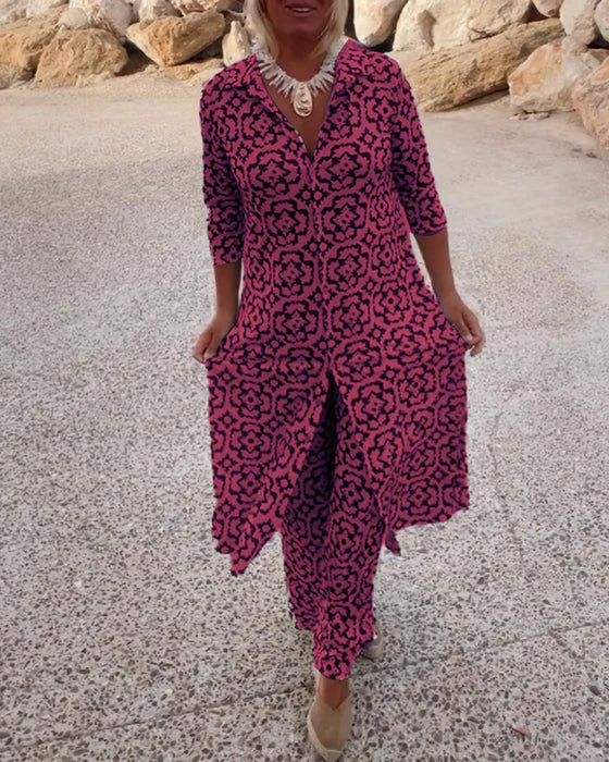 Sara™ | Two-Piece Set with Button Closure