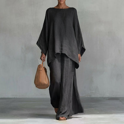 Cristina | Two-Piece Set with Long Sleeves and Loose Trousers