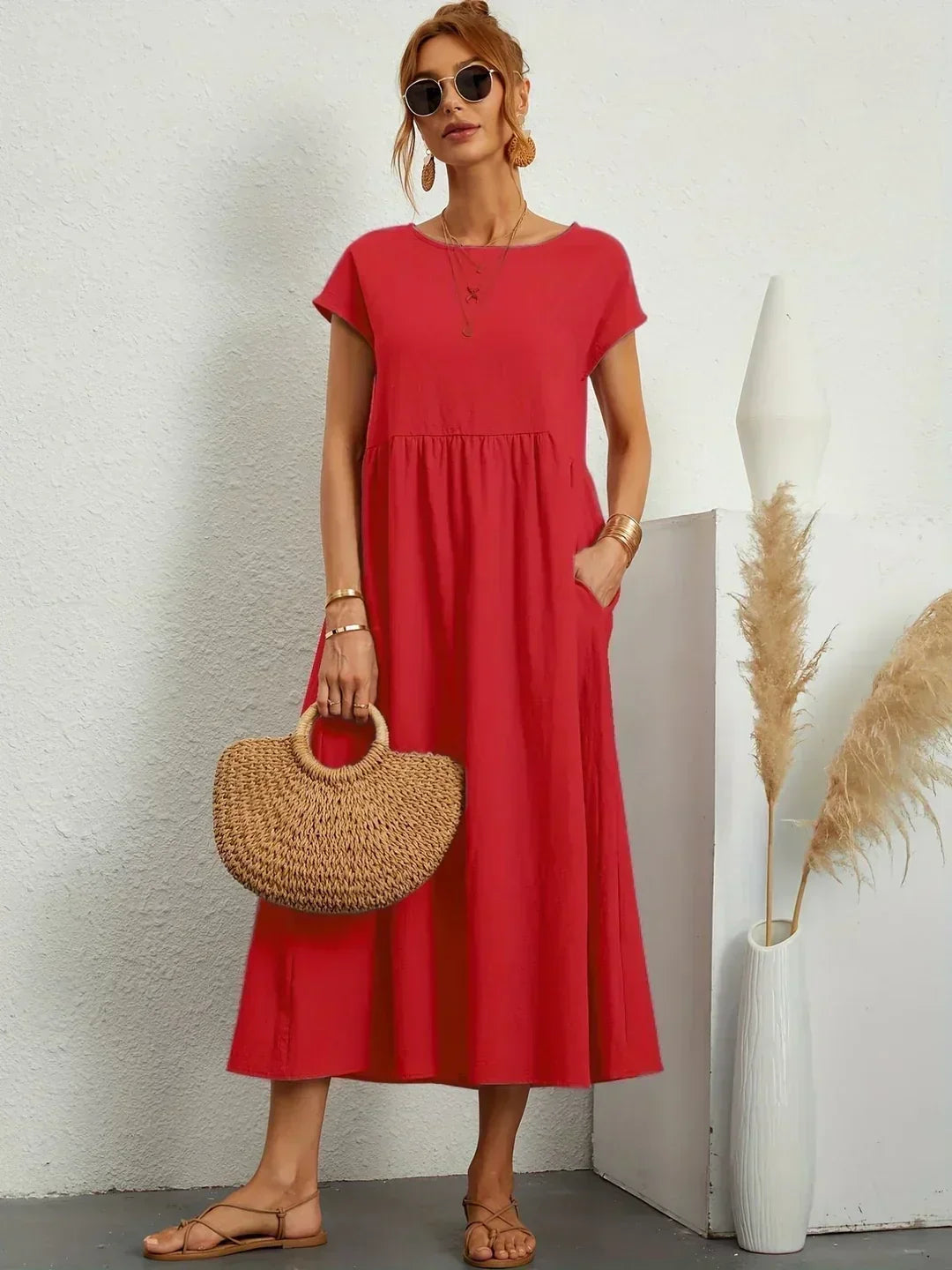 Gabrielle™ | Timeless Elegance Midi Dress