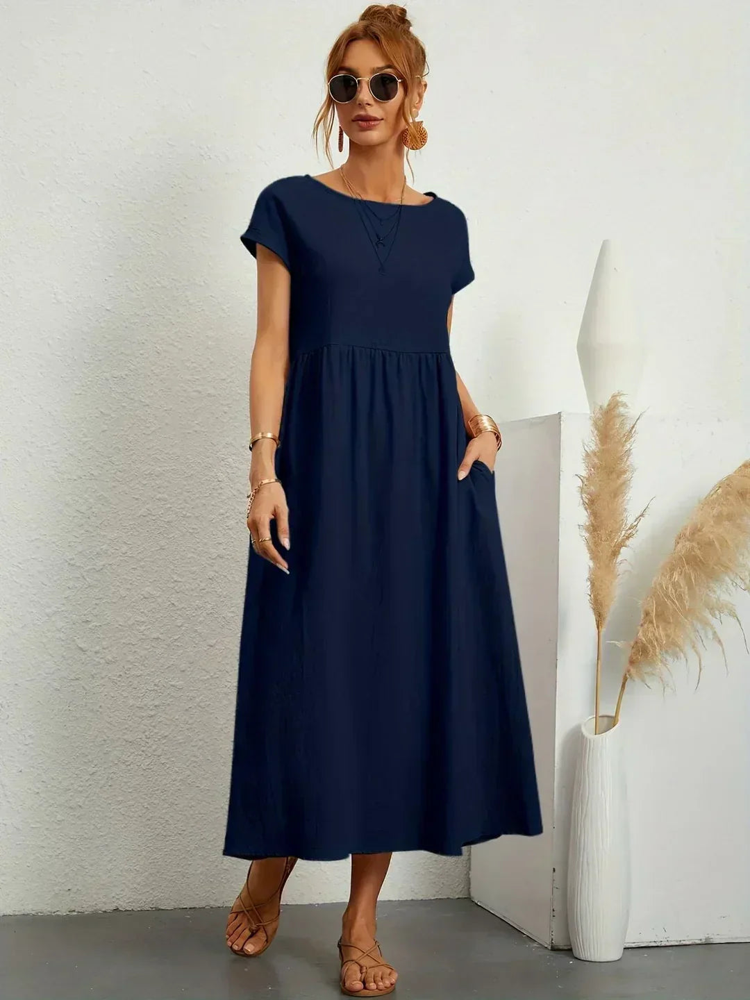 Gabrielle™ | Timeless Elegance Midi Dress