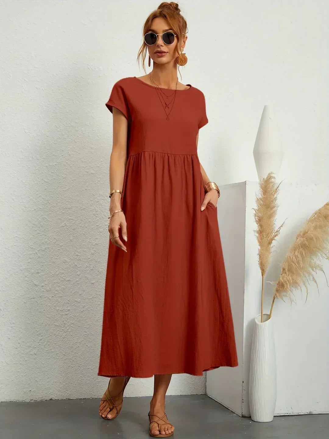 Gabrielle™ | Timeless Elegance Midi Dress