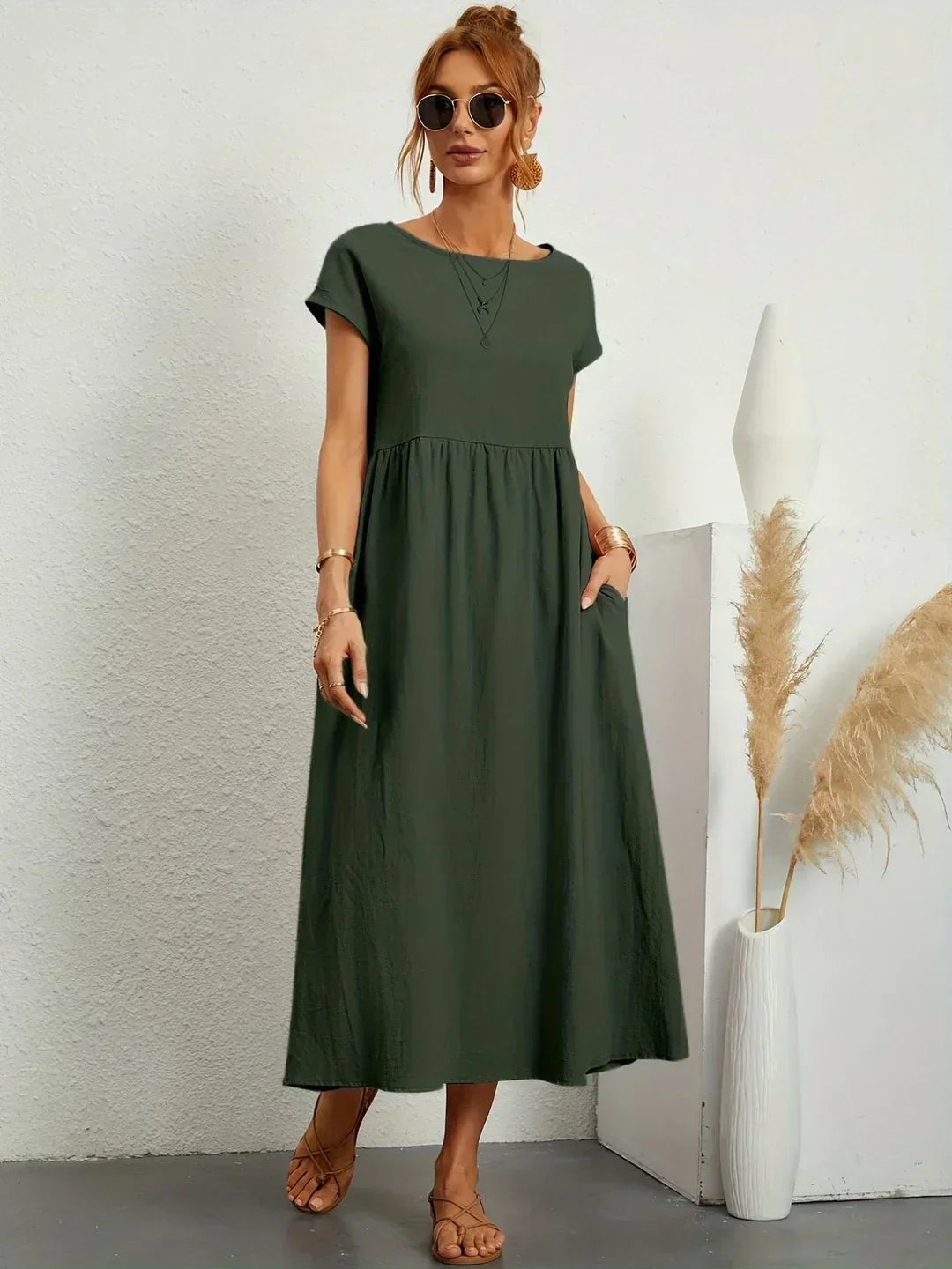 Gabrielle™ | Timeless Elegance Midi Dress