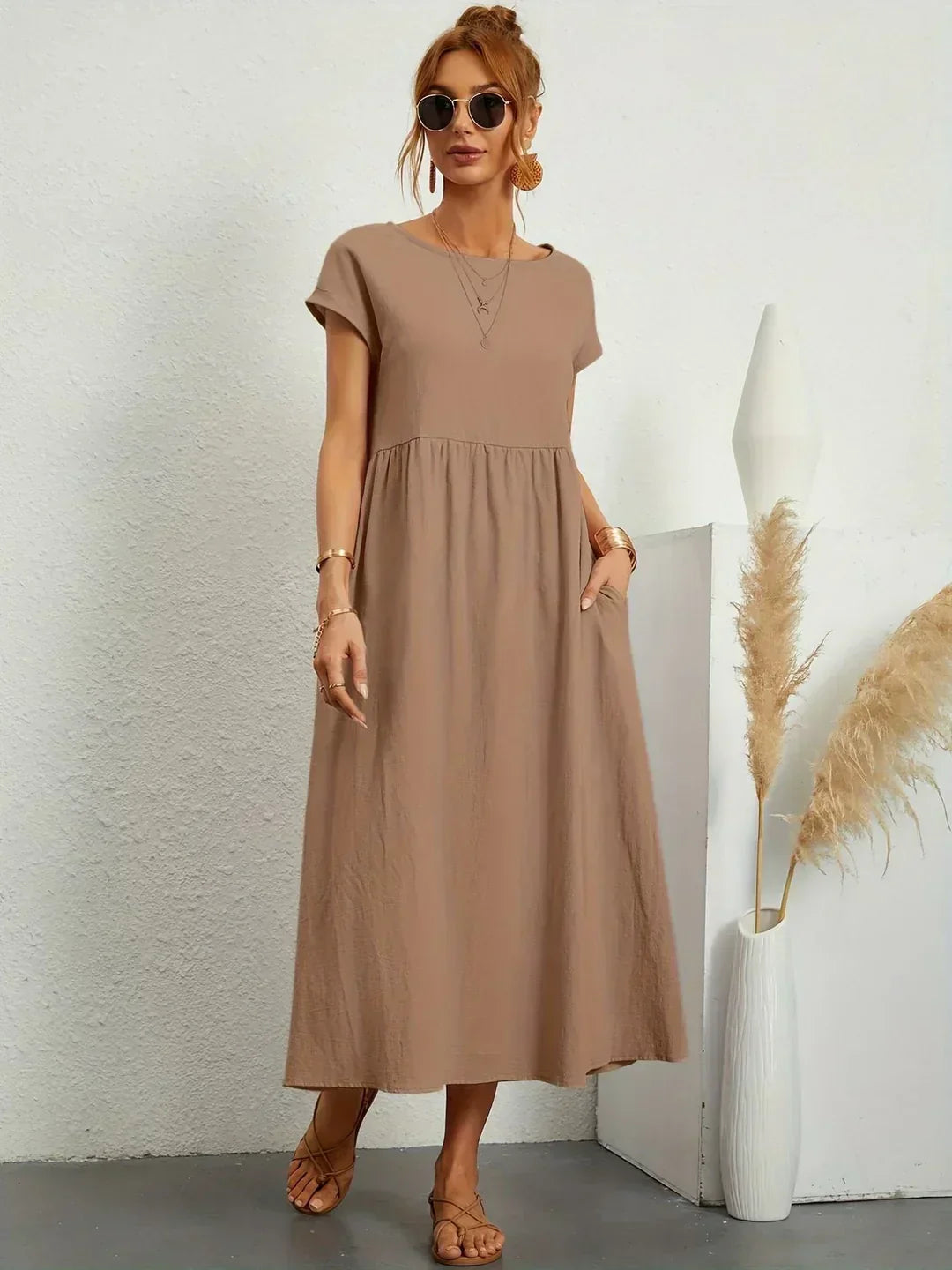 Gabrielle™ | Timeless Elegance Midi Dress