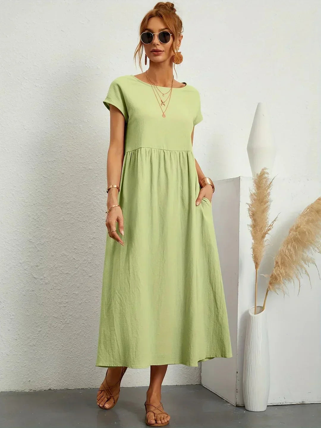 Gabrielle™ | Timeless Elegance Midi Dress
