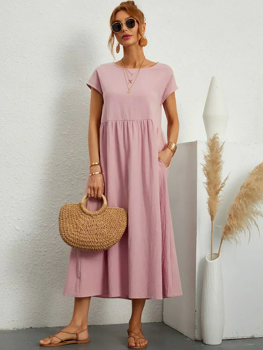 Gabrielle™ | Timeless Elegance Midi Dress