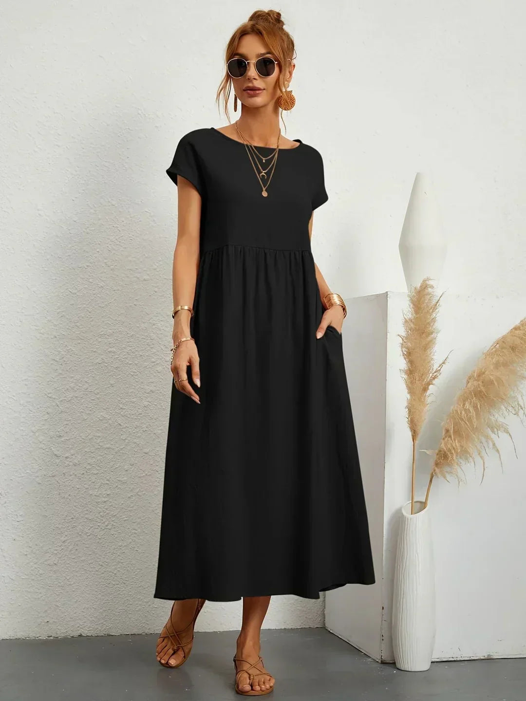 Gabrielle™ | Timeless Elegance Midi Dress