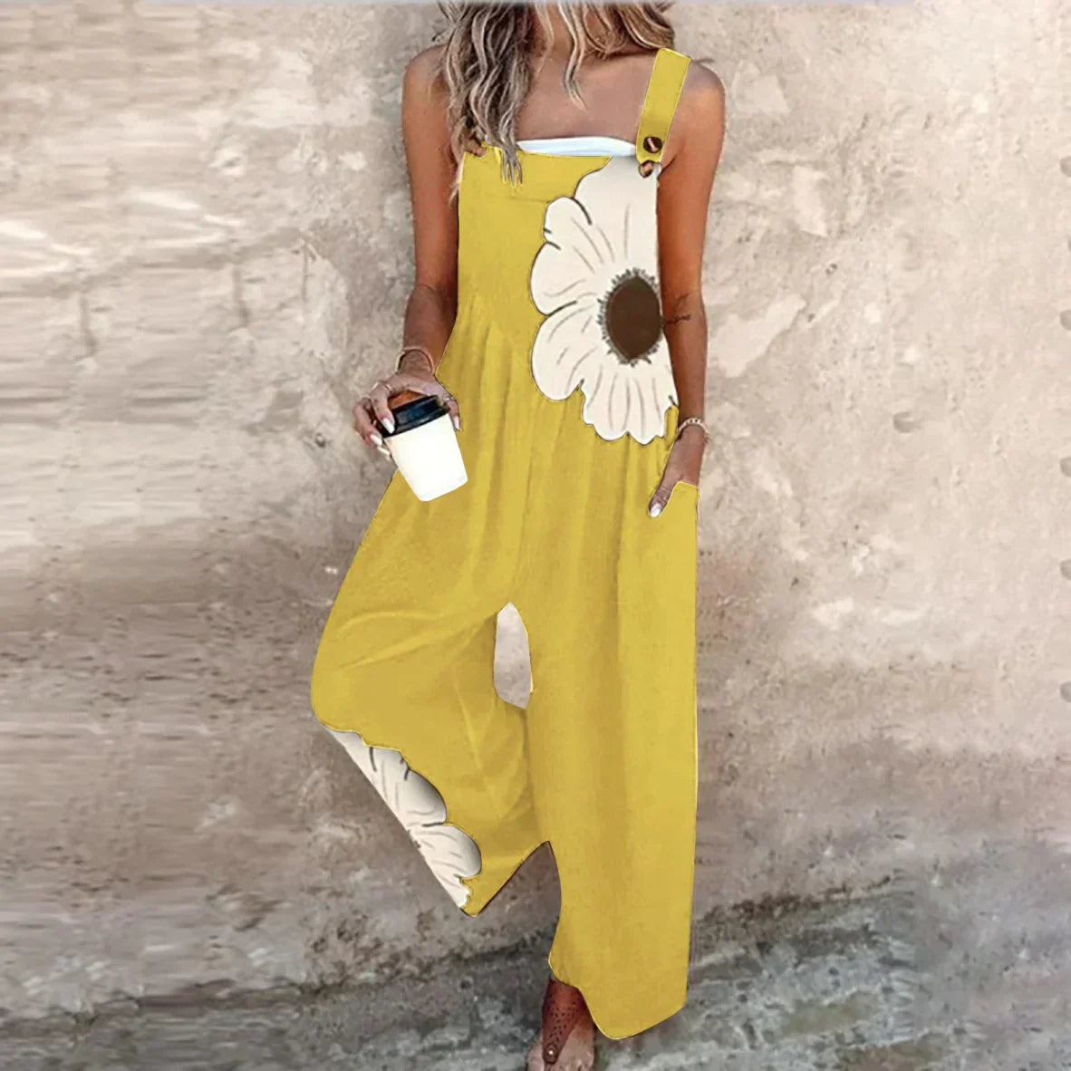 Teresa - Work Jumpsuit with Print