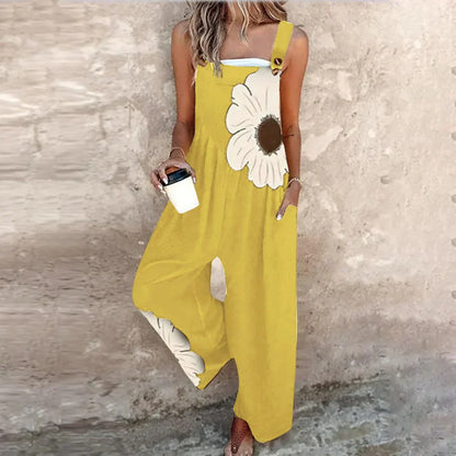 Teresa - Work Jumpsuit with Print