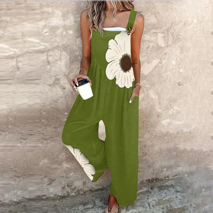 Teresa - Work Jumpsuit with Print