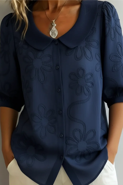 Fiora™ │ Elegant Floral Blouse