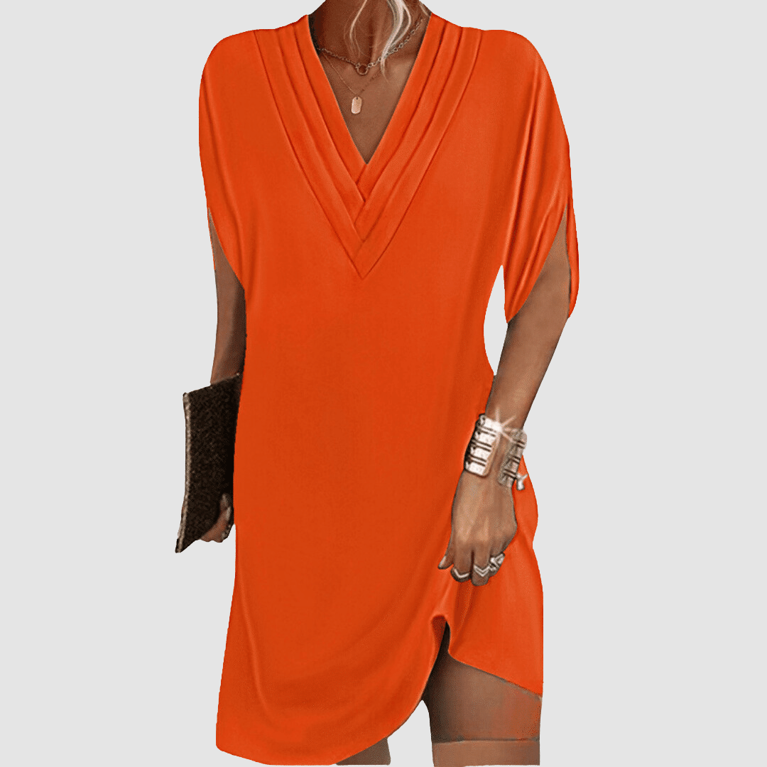 Sharon - Elegant Half-Sleeve Dress