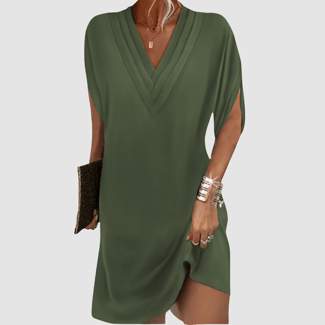 Sharon - Elegant Half-Sleeve Dress