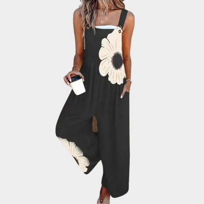Teresa - Work Jumpsuit with Print