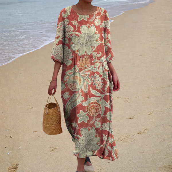 Fluid, chic, and comfortable long dress