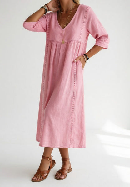 Lioréa™ — Elegant Casual Fluid Midi Dress