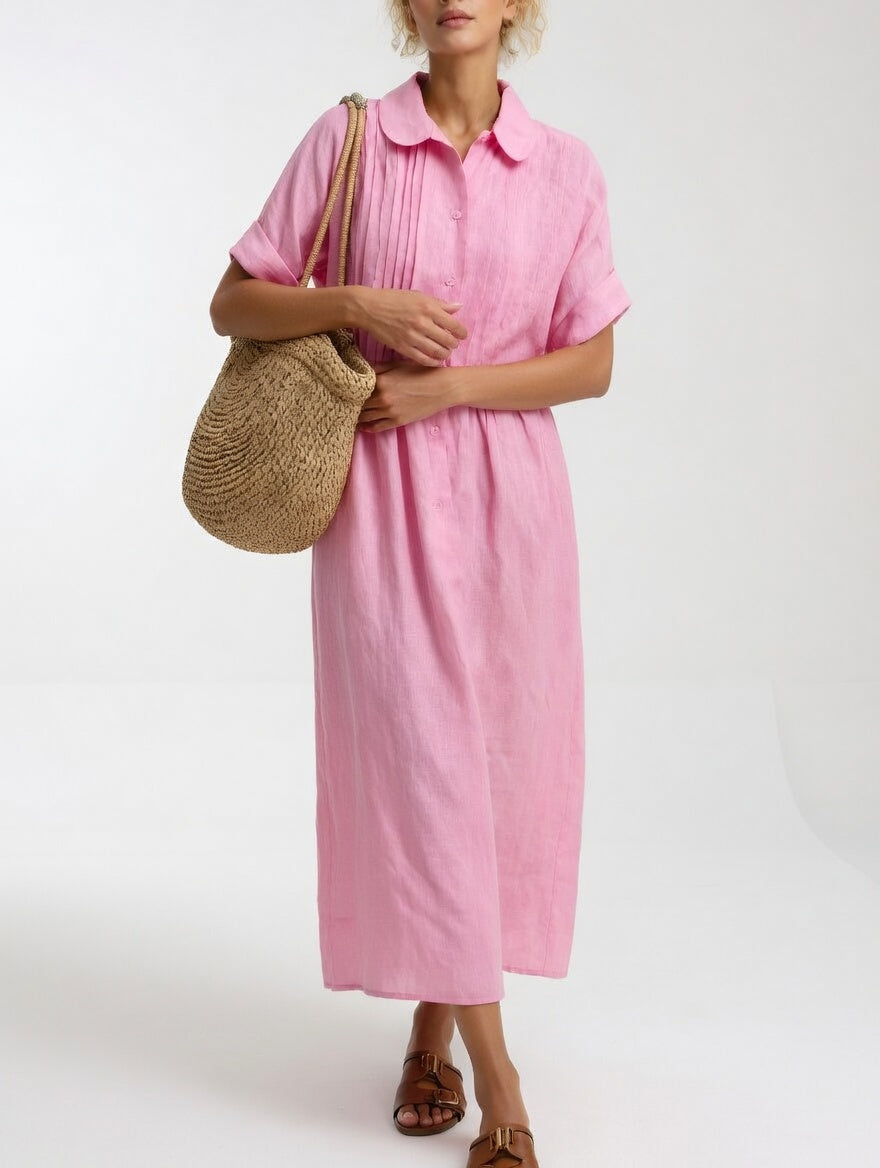 Lysandra™ - Summer Fluid Shirt Dress