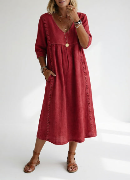 Lioréa™ — Elegant Casual Fluid Midi Dress