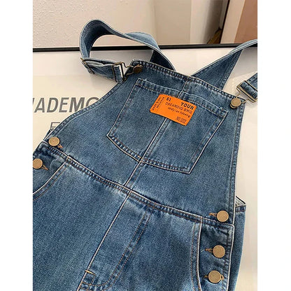 Harper | Straight Leg Bib Denim Overalls